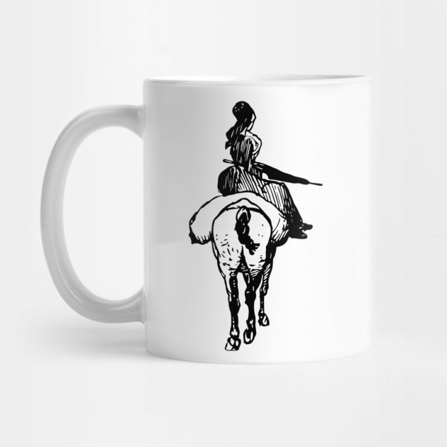 Lady On A Horse by linesdesigns